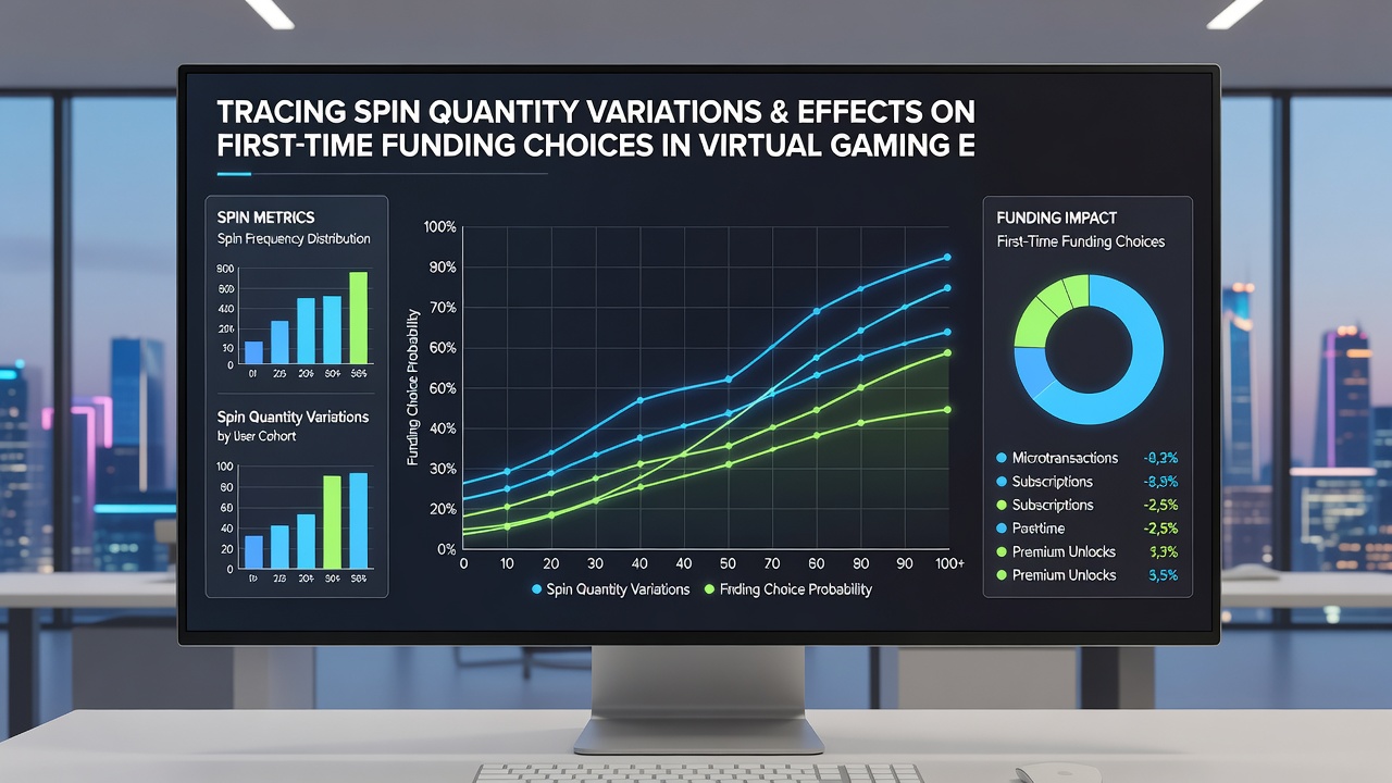 Chart displaying effects of different spin quantities on new player deposit timing and amounts in digital gaming settings
